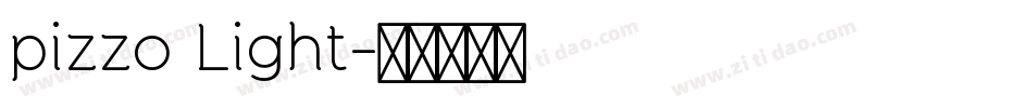 pizzo Light字体转换